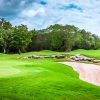 Beautiful golf course on mayan riviera in Mexico